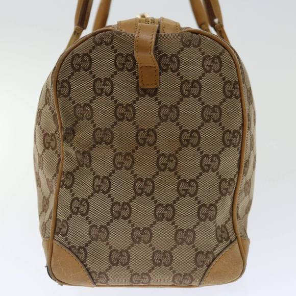 GUCCI GG Canvas Sherry Line Hand Bag Beige Red Brown 000 0846 Auth 70123 - Picture 5 of 16